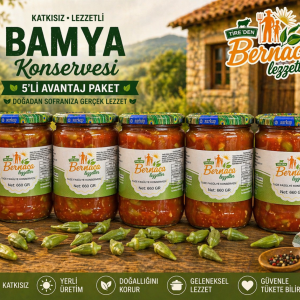 AVANTAJLI 5 Lİ BAMYA  KONSERVE PAKETİ